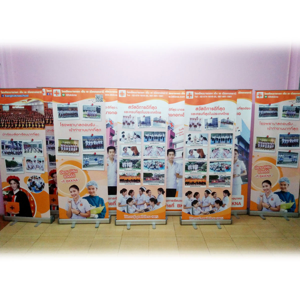 โรลอัพ Roll up เกรด A พรีเมี่ยม 85x200 cm 