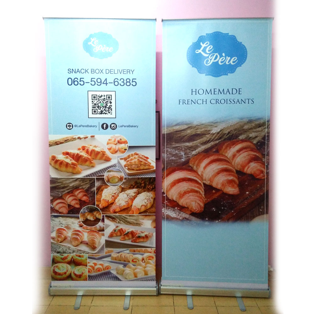 โรลอัพ Roll up เกรด A พรีเมี่ยม 85x200 cm 