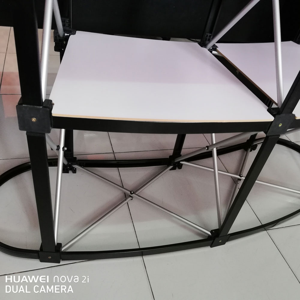 โต๊ะเคาน์เตอร์ full frame desk 2x2 ขนาด 130(w) X 88(H)cm. เคาเตอร์ เกรด A